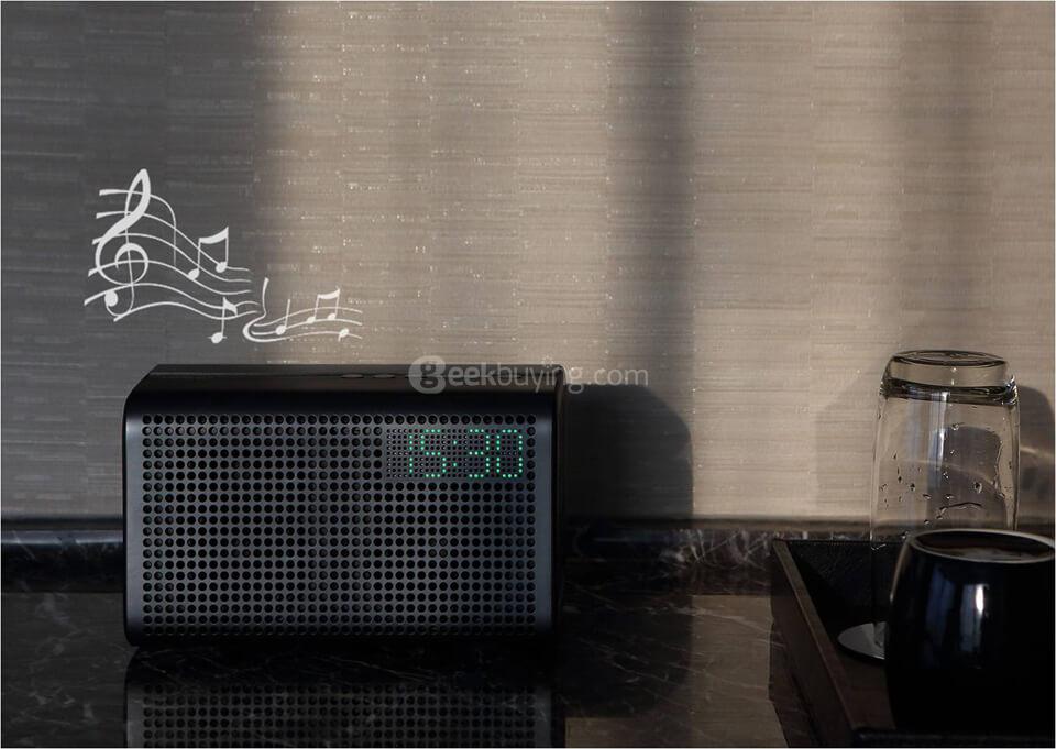 GGMM ES-201 E3 Portable WiFi Bluetooth Dual Wireless Connection Multifunctional Speaker - White