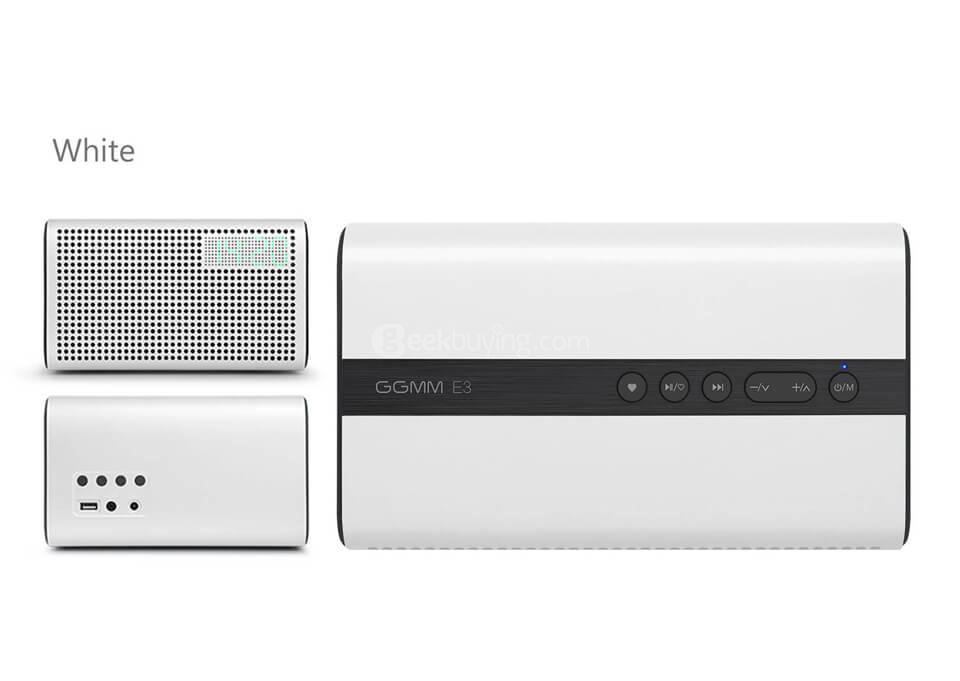 GGMM ES-201 E3 Portable WiFi Bluetooth Dual Wireless Connection Multifunctional Speaker - White