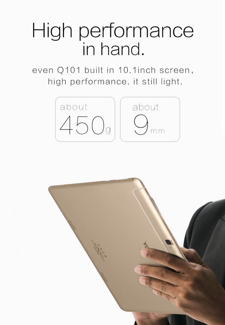 VOYO Q101 4G Phablet 10.1 Inch Octa Core MTK6753 1.5GHz 2GB RAM 32GB ROM TF Card Dual Cameras Bluetooth 4.0 Sim Slot - Gold
