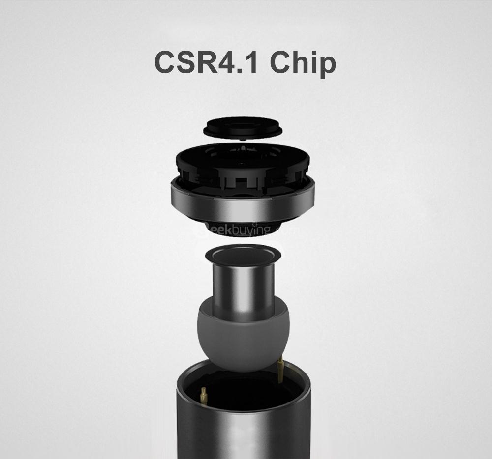AWEI A870BL Dual USB Car Charger Bluetooth V4.1 Earphones - Rose Gold