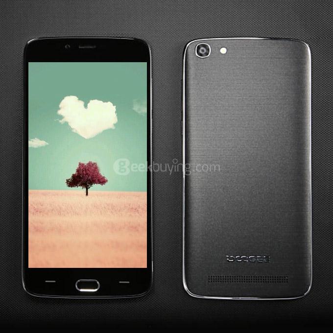 DOOGEE Y200 5.5inch IPS HD Screen 2GB RAM 32GB ROM 13.0MP Cam MT6735 Quad Core Android 5.1 4G LTE Smartphone TOUCH ID 3000 mAh - Black