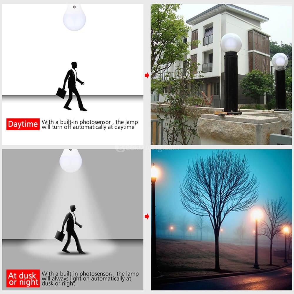 E27 MFX-A80SP5730-9W-S-G-B LED Sensor Bulb Warm Light - White