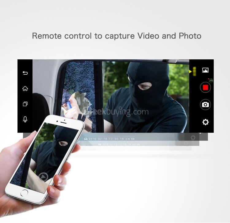 CARSUITE T7 Smart Android Car Rearview Mirror Camera FHD 1080P GPS - Black