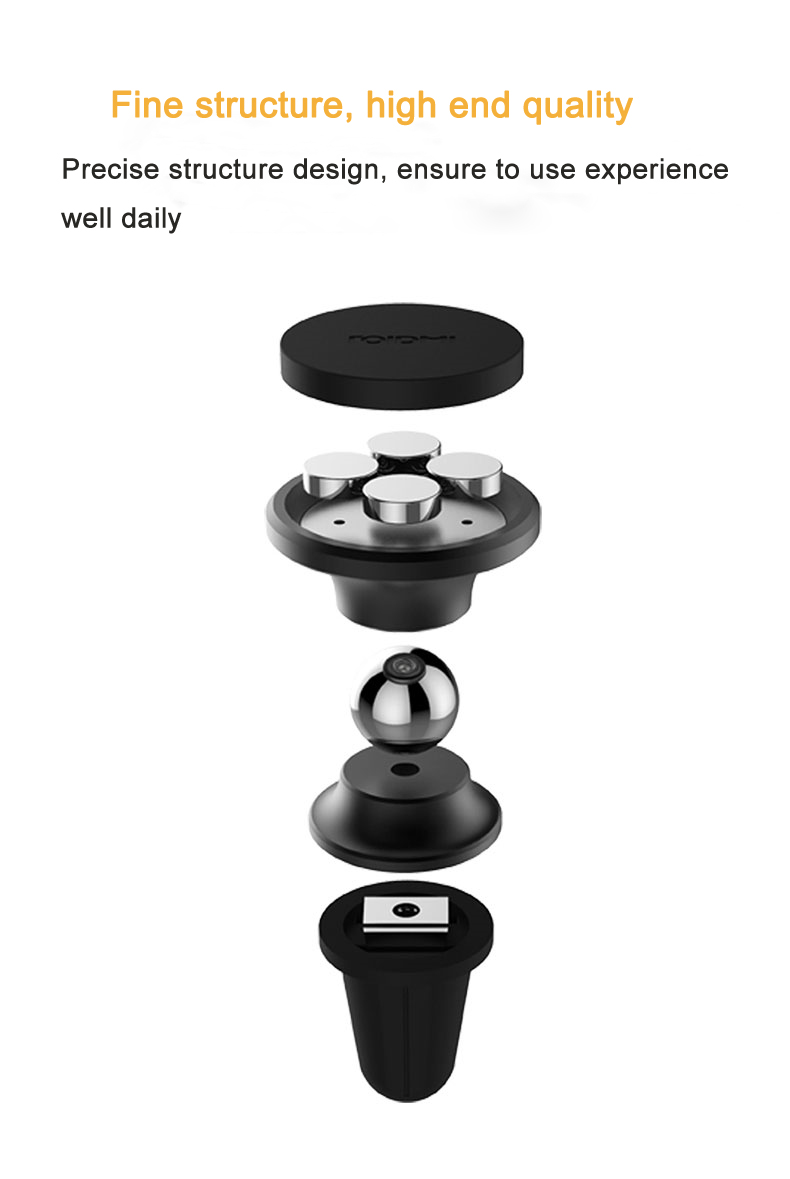 Roidmi Z1 Car Stand Holder 360 Degree Rotating Bracket Stand Cell Phone Holder Stand - Gold