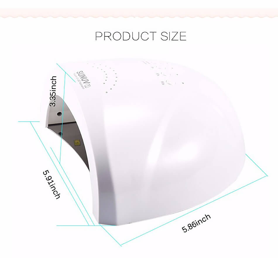 SUNONE 48W UV LED Nail Dryer - White