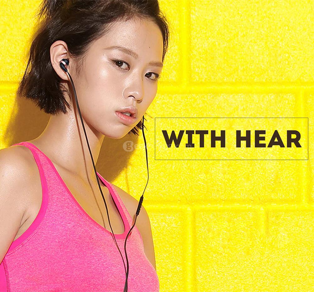 AWEI ES-30TY Wired Stereo In-ear Earphones Headphones - Black