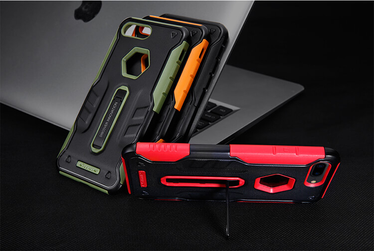 Nillkin Defendor 4 TPU Case Bracket Holder Shockproof Back Cover For iPhone7 Plus - Black