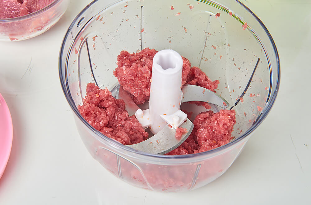 Manual Food Chopper Hand-Powered Food Chopper 470ML -Pink
