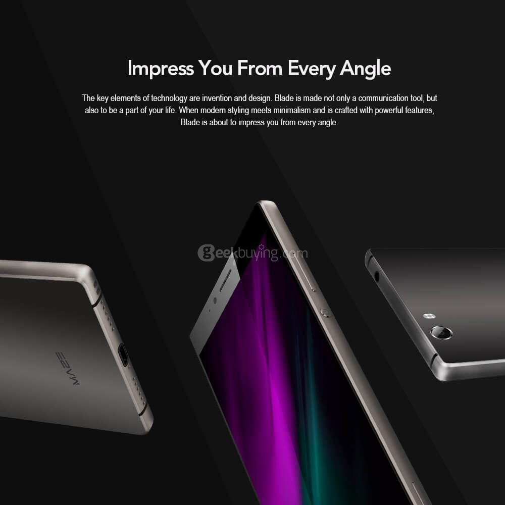 MAZE BLADE 5.5 Inch Smartphone FHD 3GB RAM 32GB ROM 13.0MP MTK6753 Octa Core 1.3GHz Android 6.0 Touch ID - Silver