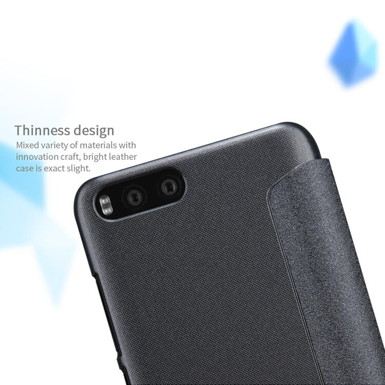 Nillkin Modern PU Leather Case Protective Back Cover For Xiaomi Mi6 - White