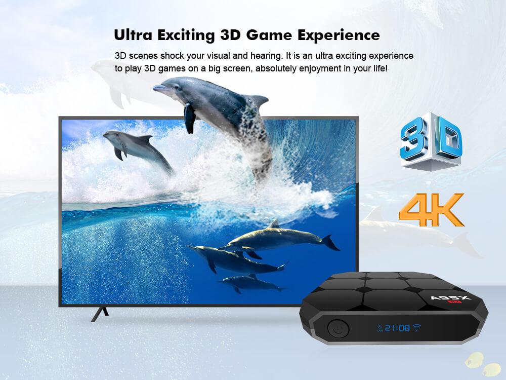A95X R2 Android 7.1.1 KODI 17.1 Netflix 4K TV BOX RK3328 WIFI USB3.0