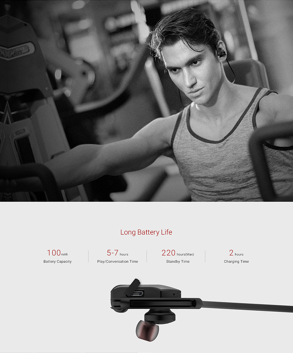 MGCOOL WAVE Wireless Bluetooth Sport Earphone Headset - Black