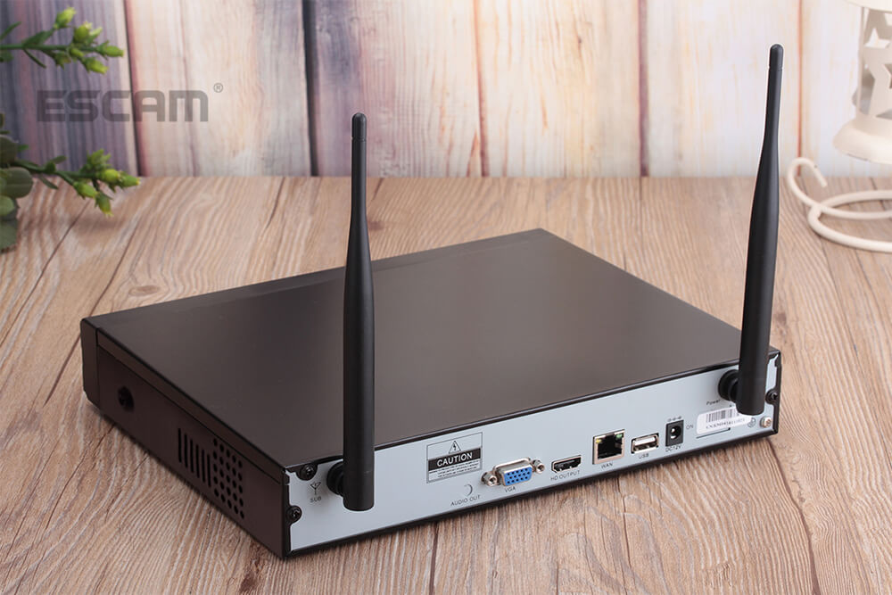 ESCAM WNK804 HD 720P 8CH WiFi NVR Kit WiFi Connetion Motion Detection Water-resistant IP Camera