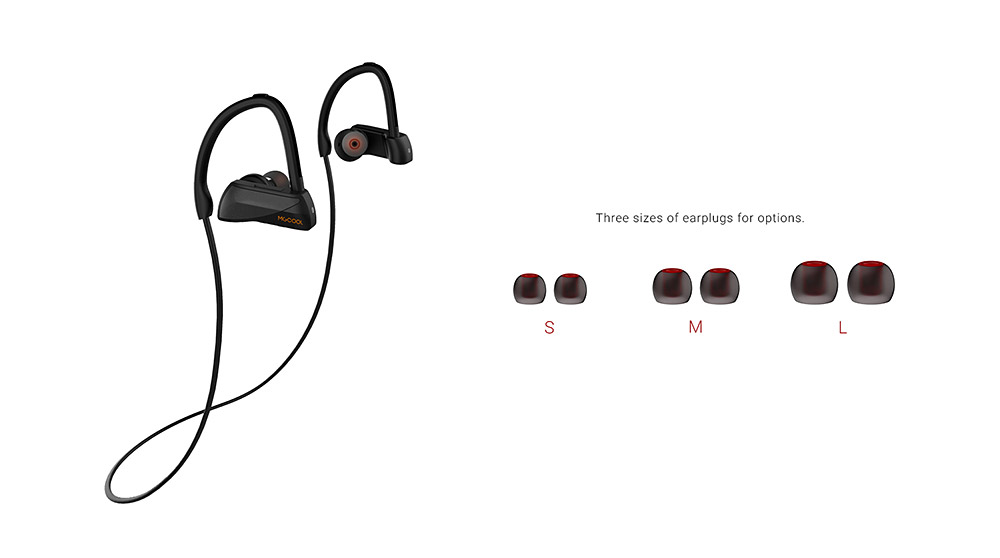MGCOOL WAVE Wireless Bluetooth Sport Earphone Headset - Black