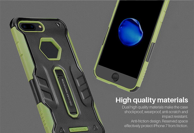 Nillkin Defendor 4 TPU Case Bracket Holder Shockproof Back Cover For iPhone7 Plus - Black