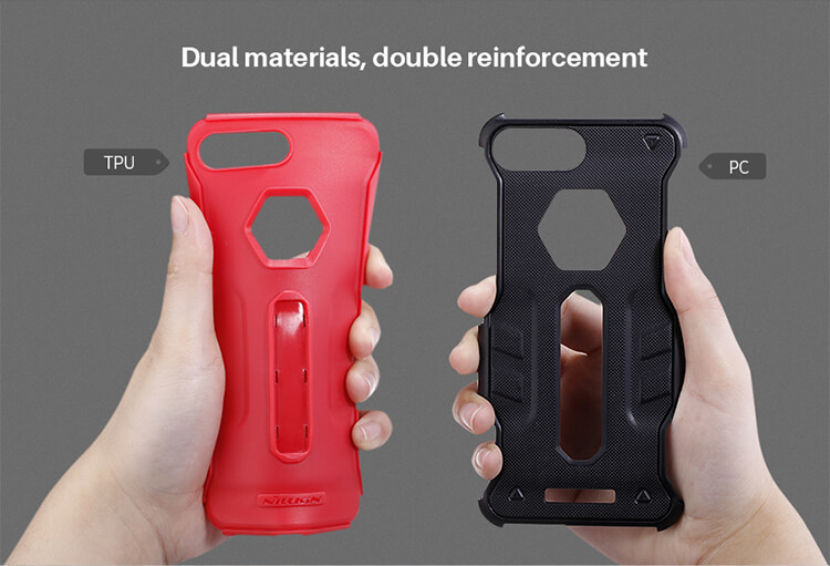 Nillkin Defendor 4 TPU Case Bracket Holder Shockproof Back Cover For iPhone7 Plus - Black