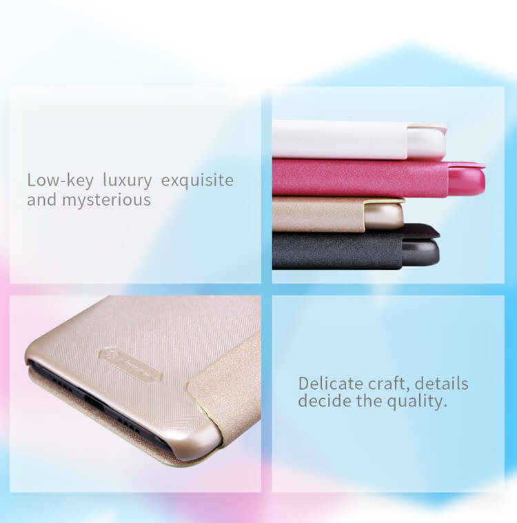 Nillkin Modern PU Leather Case Protective Back Cover For Xiaomi Mi6 - White