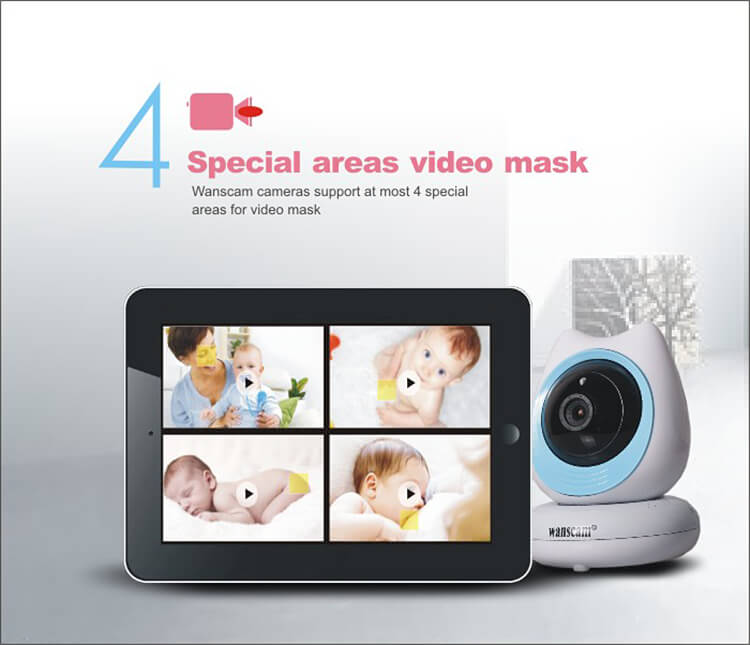 WANSCAM HW0048 WiFi 720P IP Camera 1.0MP Motion Detection IR-cut Filter Onvif CMOS Sensor Security Camera -White