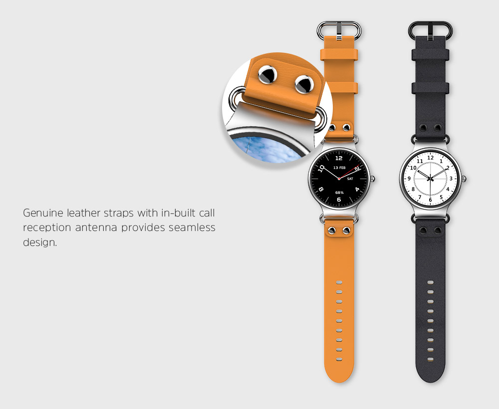 Makibes Talk T1 3G Smartwatch Phone 1.39 Inch AMOLED Screen MTK6580 Heart Rate Monitor GPS Google Play Google Now 512MB RAM 8GB ROM for Android iOS - Black