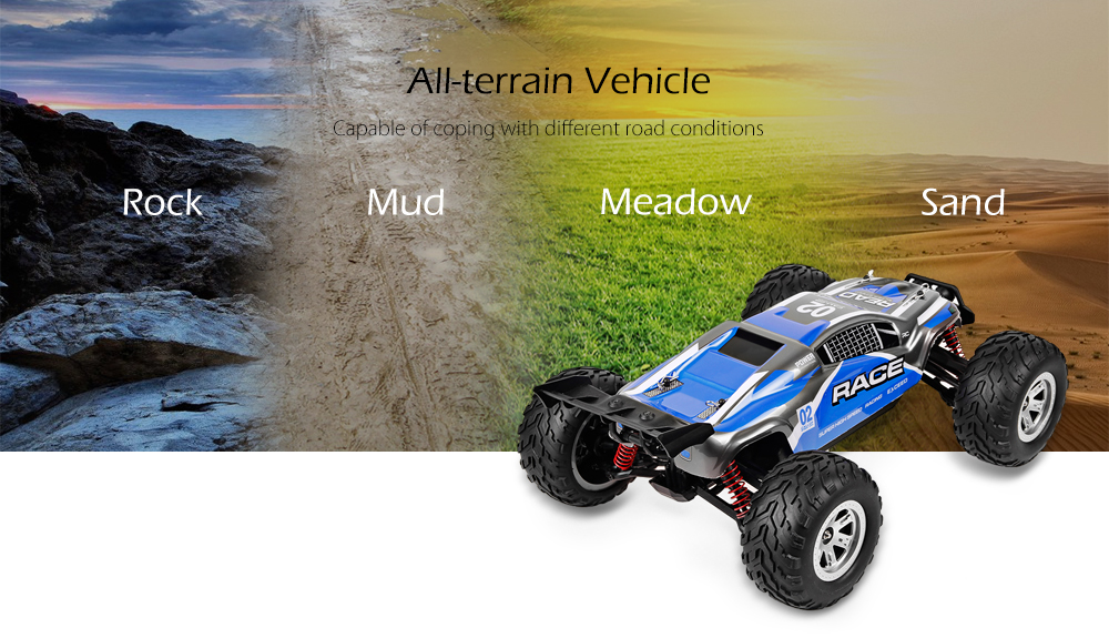 Feiyue FY10 Race 2.4G 1/12 4WD Water and Land High Speed RC Car RTR - Orange
