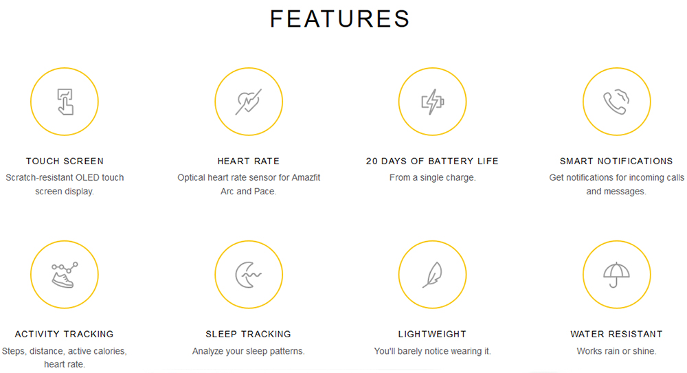 Huami Xiaomi Amazfit Smart Band IP67 Water Resistant Bluetooth 4.0 Smart Notification Heart Rate Monitor Compatible with Android iOS - Black