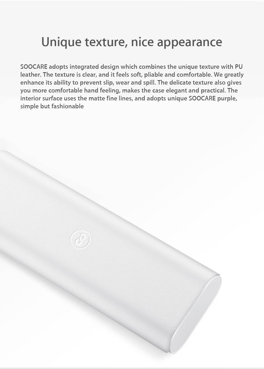 Original SOOCARE Electric Toothbrush Travel Bag Case for SOOCARE X3 SOOCAS -White