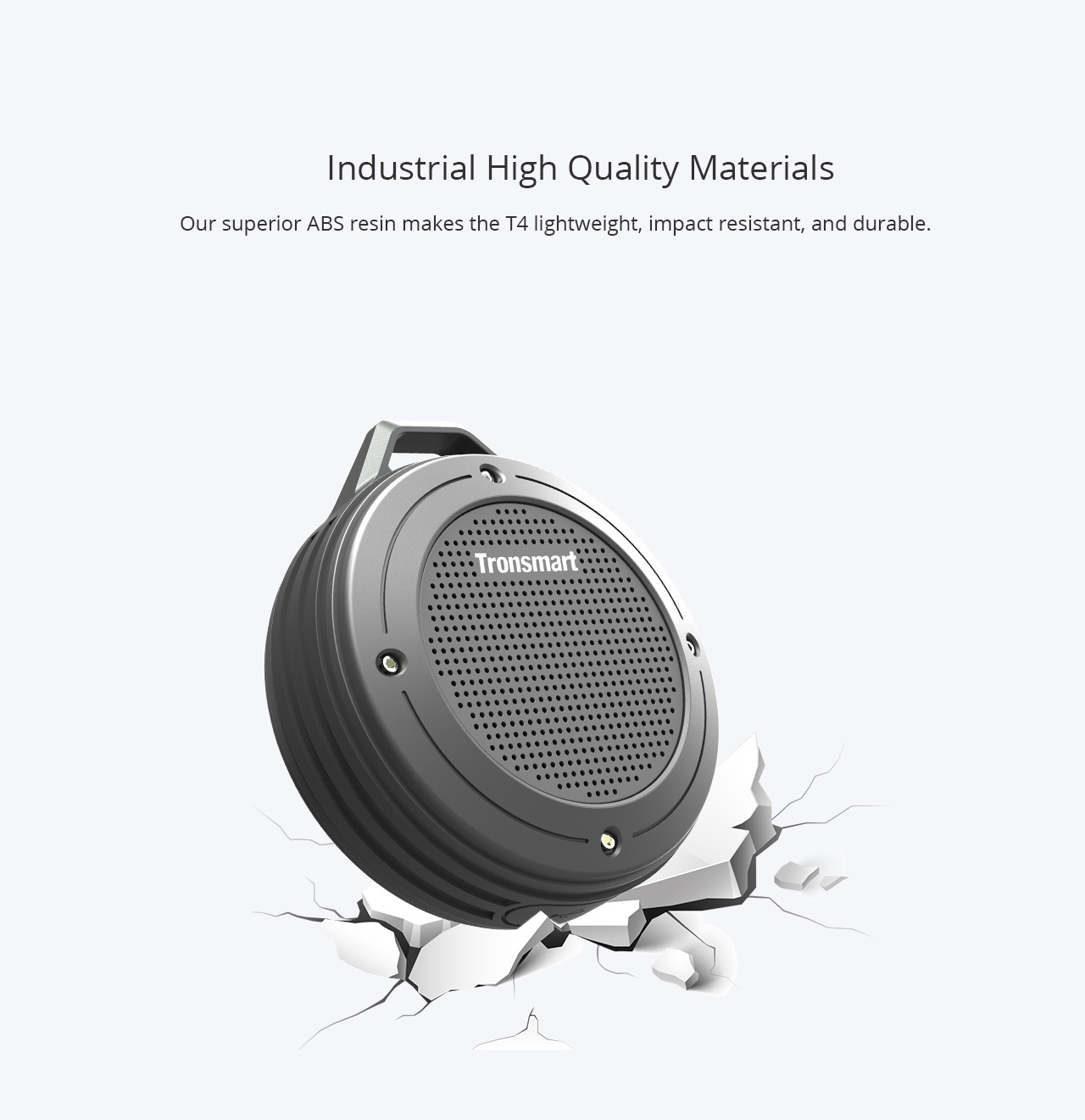 Tronsmart Element T4 5W Bluetooth 4.2 IP67 Water Resistance Portable Speaker - Red