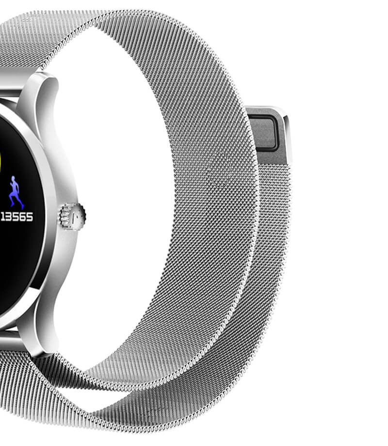 K88 Smart Watch Bluetooth Heart Rate Monitor MTK2502 Siri Function Gesture Control Compatible with iOS Andriod - Silver