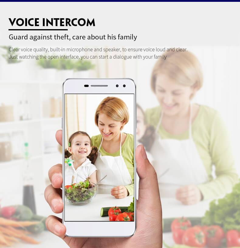 E3 720P WiFi IP Camera Built-in IR-cut 1/4 inch CMOS Night Vision P2P Dynamic Stream Motion Detection Security Camera -White