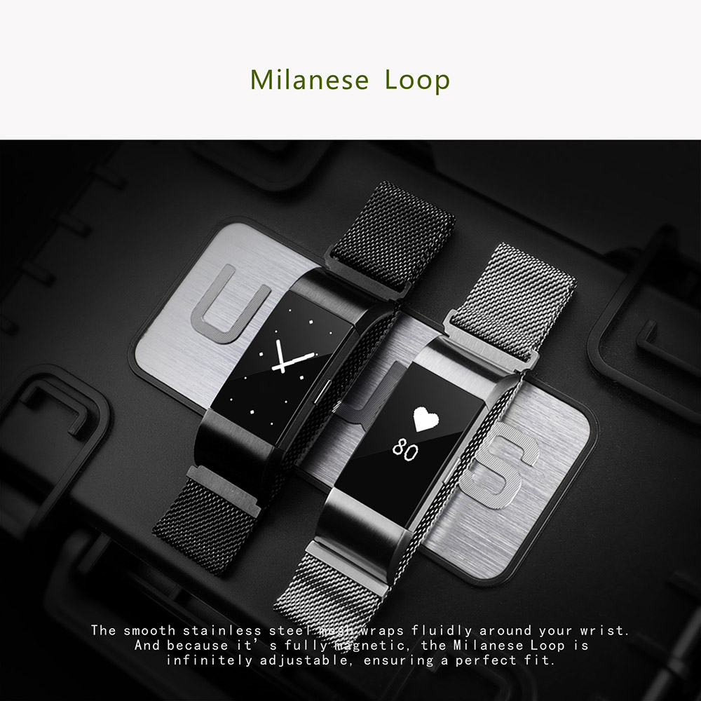 S18 Smart Wrist Band Bluetooth Heart Rate Blood Pressure Monitor Smart Bracelet Health Tracker IP54 Water Resistant Compatible with iOS Android - Black