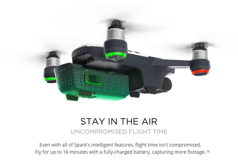 DJI Spark Mini Selfie Drone WiFi FPV 12MP Camera GPS GLONASS RC Quadcopter BNF - Lava Red