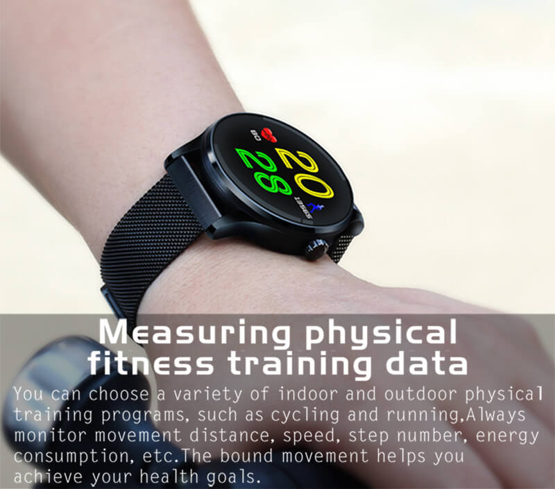 K88 Smart Watch Bluetooth Heart Rate Monitor MTK2502 Siri Function Gesture Control Compatible with iOS Andriod - Silver