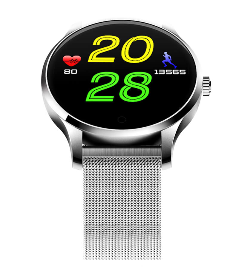K88 Smart Watch Bluetooth Heart Rate Monitor MTK2502 Siri Function Gesture Control Compatible with iOS Andriod - Silver