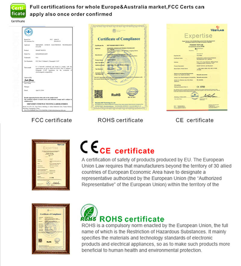 K88 Smart Watch Bluetooth Heart Rate Monitor MTK2502 Siri Function Gesture Control Compatible with iOS Andriod - Black