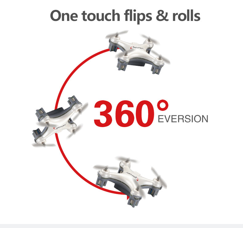 Cheerson CX-10SE Mini 2.4G 4CH 6Axis Gyro Headless Mode RC Quadcopter RTF - White