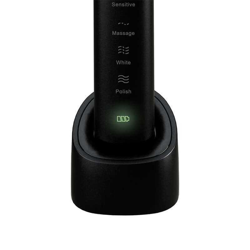 SARMOCARE S100 Ultrasonic Electric Toothbrush 5 Models Wireless Rechargeable IPX7 Waterproof LED Indicator -Black