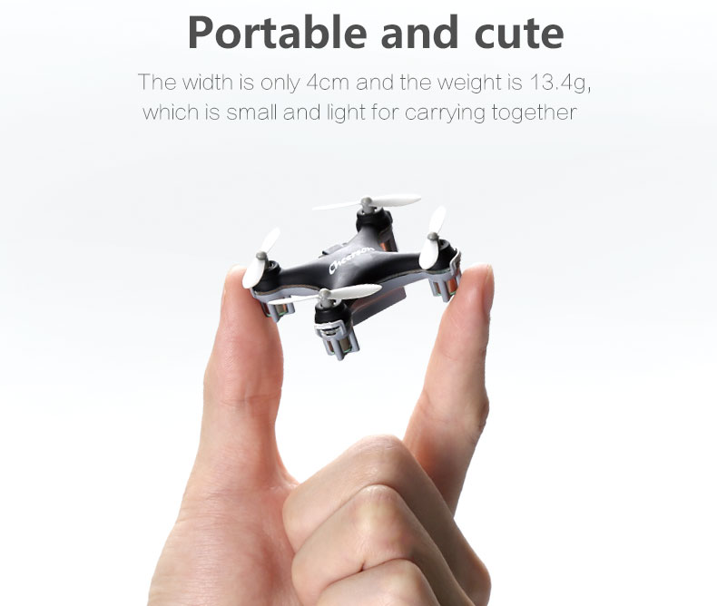Cheerson CX-10SE Mini 2.4G 4CH 6Axis Gyro Headless Mode RC Quadcopter RTF - White