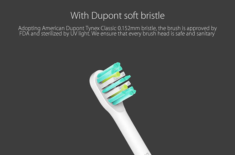 2PCS SOOCARE Replacement Toothbrush Head Deep Clean for SOOCAS X3 -White