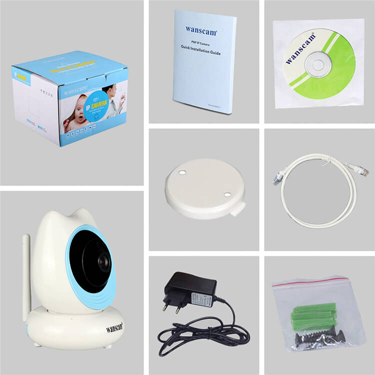 WANSCAM HW0048 WiFi 720P IP Camera 1.0MP Motion Detection IR-cut Filter Onvif CMOS Sensor Security Camera -White