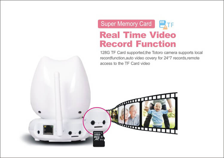 WANSCAM HW0048 WiFi 720P IP Camera 1.0MP Motion Detection IR-cut Filter Onvif CMOS Sensor Security Camera -White