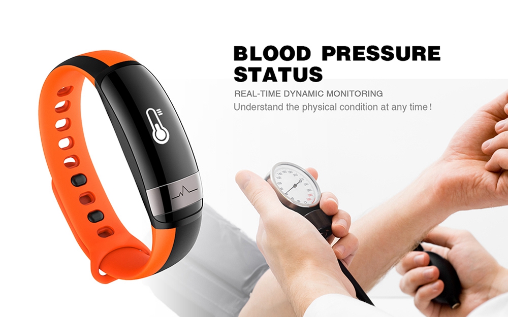 LYNWO M6 Smart Wrist Band Bluetooth Heart Rate Blood Pressure Monitor Health Tracker IP67 Water Resistant with iOS Android - Red