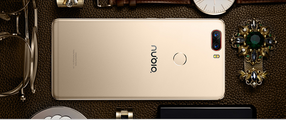 ZTE Nubia Z17 5.5 Inch 4G LTE Smartphone 6GB 64GB Dual Rear Cam 12.0MP+23.0MP Snapdragon 835 Octa Core Android 7.1 NFC Fast Charge QC4+ Bass Sound - Black