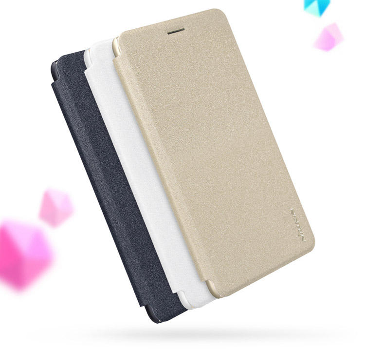 Black Xiaomi Mi Max 2 Leather Case Nillkin Sparkle PU Case Protective Back Cover