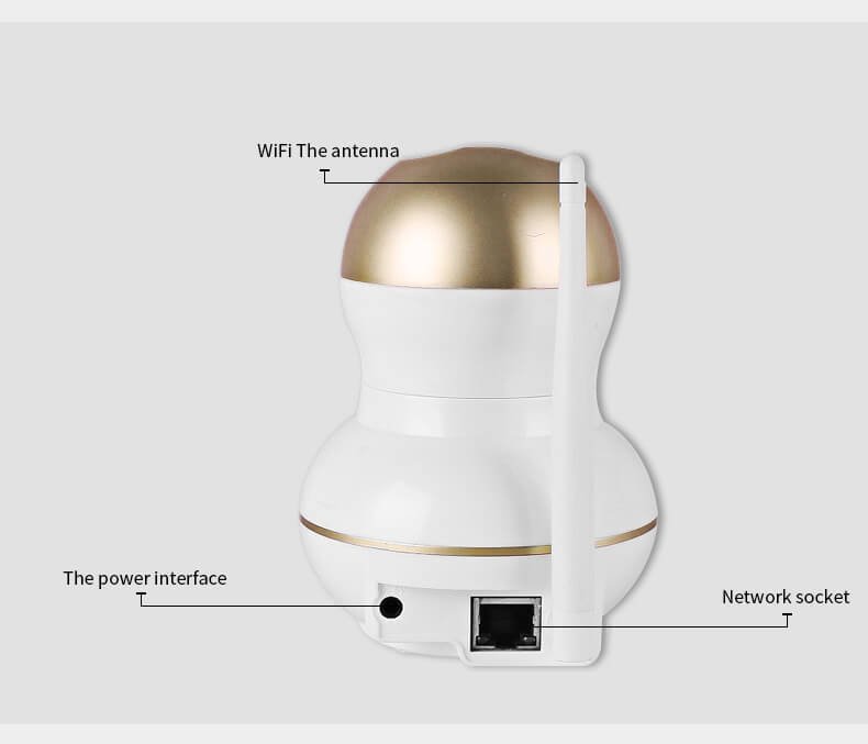 E3 720P WiFi IP Camera Built-in IR-cut 1/4 inch CMOS Night Vision P2P Dynamic Stream Motion Detection Security Camera -White