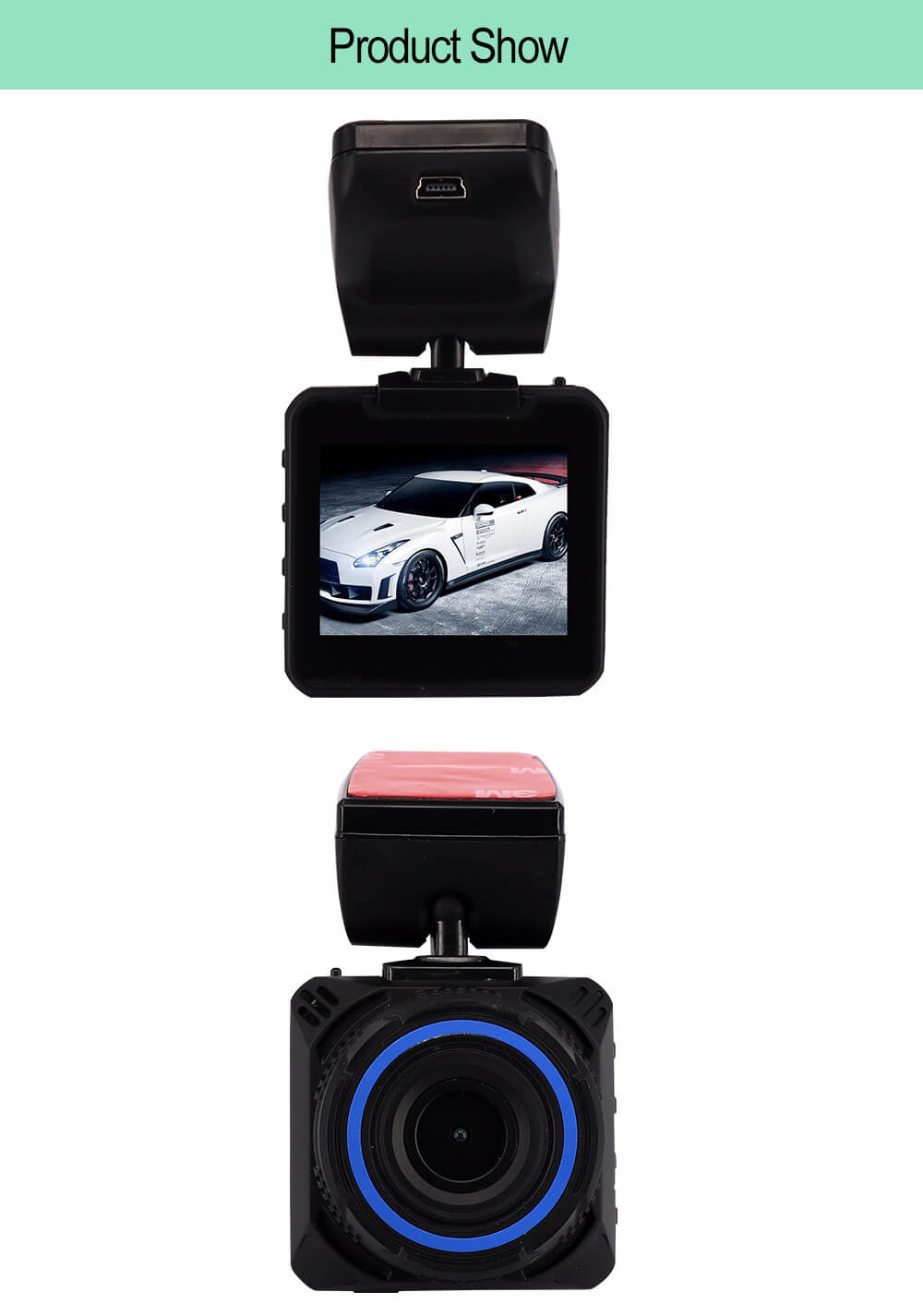 Anytek B10 Car DVR 2.0inch 1080P FHD Novatek 96655 SONY IMX322 Dash Cam 6G 170 Degree Wide Angle Lens G-Sensor - Black