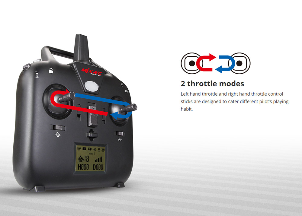 MJX Bugs 2 B2W WIFI FPV Brushless With HD 1080P Camera GPS RC Quadcopter RTF - Red