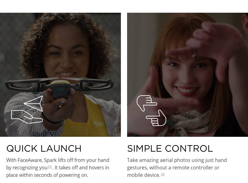 DJI Spark Mini Selfie Drone WiFi FPV 12MP Camera GPS GLONASS RC Quadcopter BNF - Lava Red