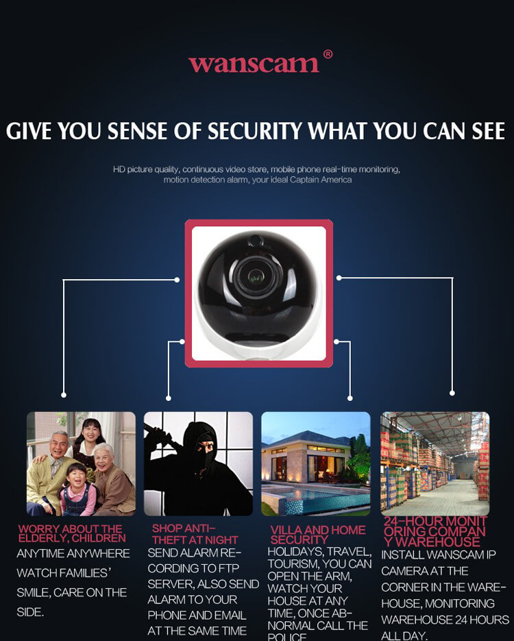 WANSCAM HW0051 WiFi 960P IP Camera With IR-cut Filter Onvif Built-in Mic&Speaker 1.3 Megapixel CMOS Sensor Night Vision