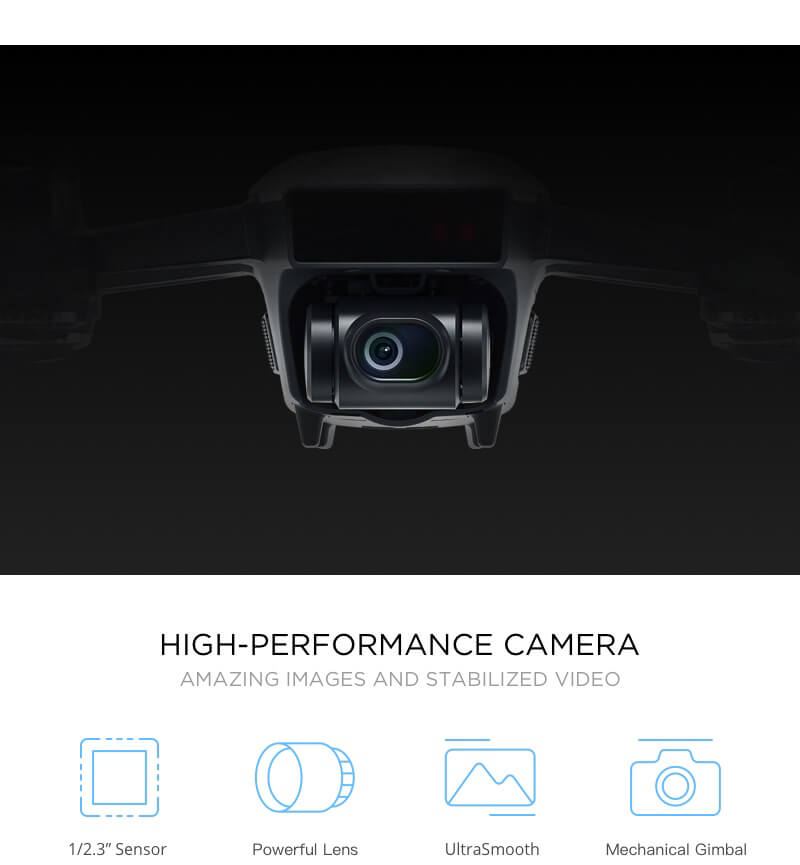 DJI Spark Mini Selfie Drone WiFi FPV 12MP Camera GPS GLONASS RC Quadcopter BNF - Lava Red