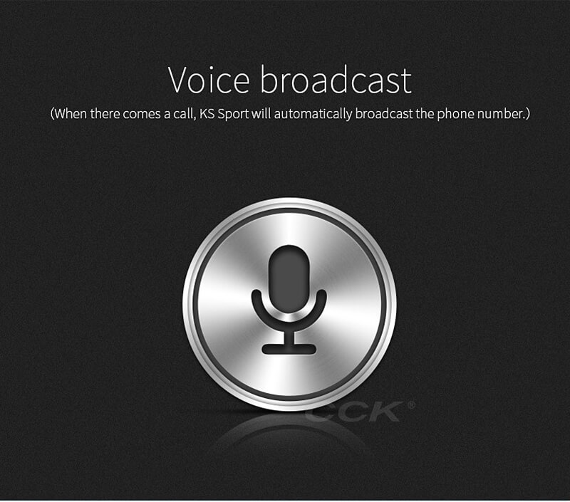 CCK KS Wireless Bluetooth V4.1 Stereo Headphone Sport Sweatproof In-ear Earphone with Mic - Red
